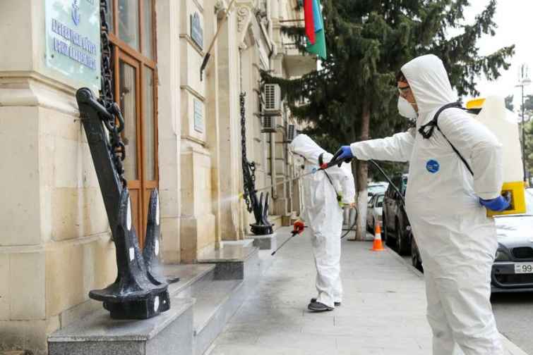 Azərbaycan Dövlət Dəniz Akademiyasında dezinfeksiya işləri aparılıb