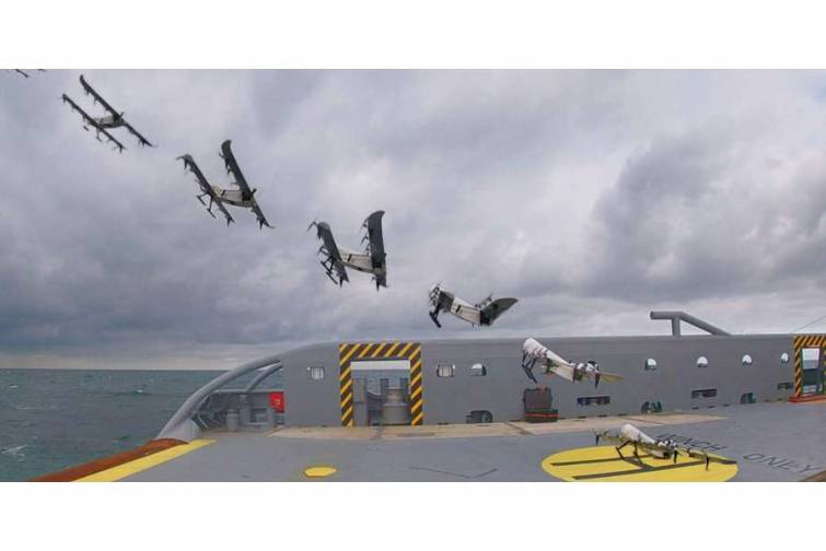 Gəmilərdən havaya buraxılan yeni hidrogen dron sınaqdan keçirilib