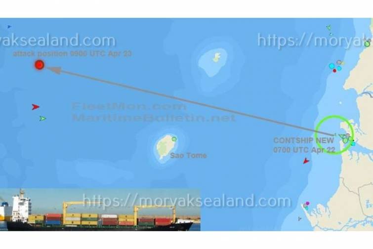 Dəniz quldurları konteyner gəmisinə hücum edib