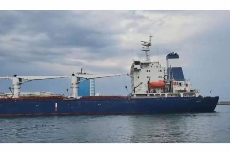 Ukrayna taxılını daşıyan ilk gəmi Odessa limanından yola d&uuml;ş&uuml;b - VİDEO