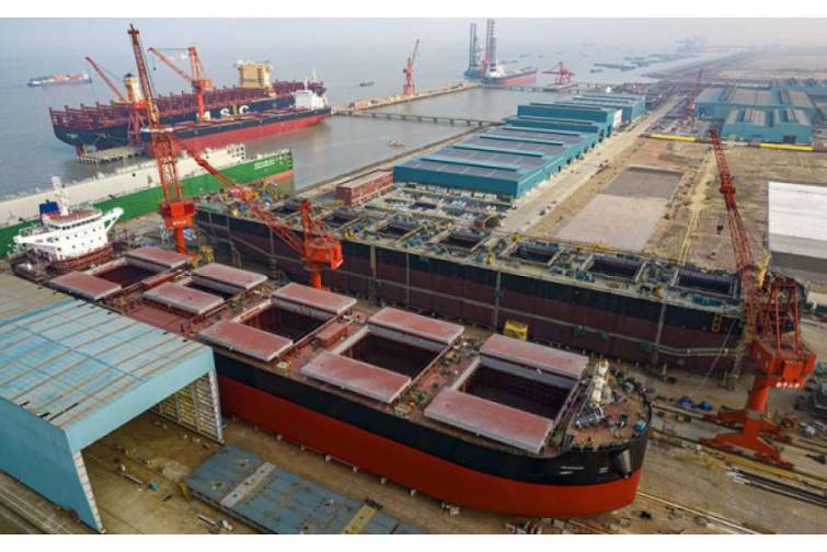Çin yeni gəmilərin tikintisi sifarişlərinə görə, Yaponiya və Cənubi Koreyanı ötüb
