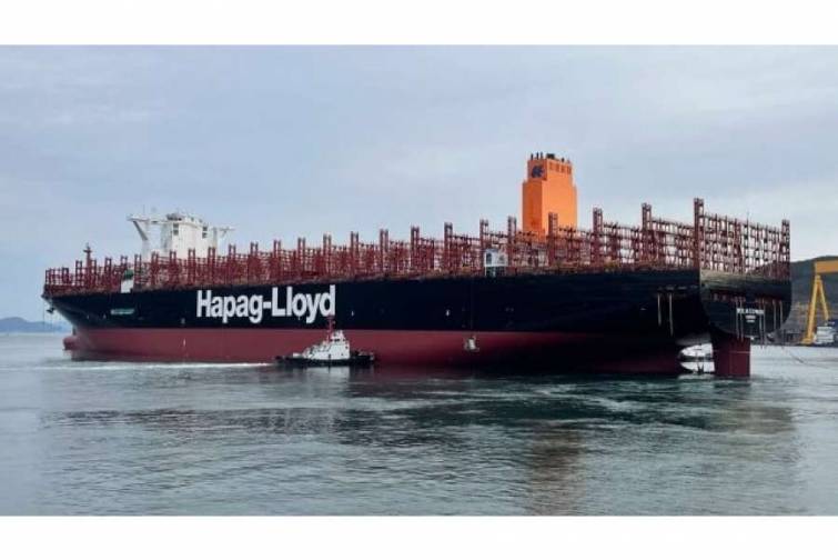 “Hapag-Lloyd” üçün inşa edilən konteyner gəmisi suya buraxılıb