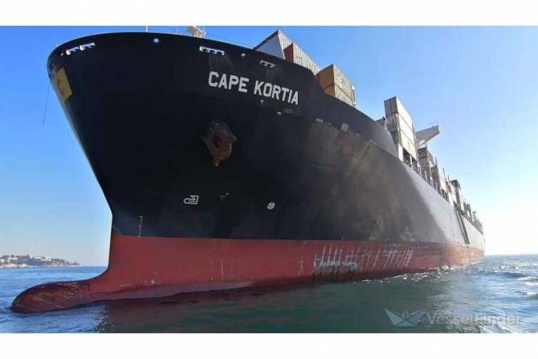 “CAPE KORTIA” konteyner gəmisində yanğın olub