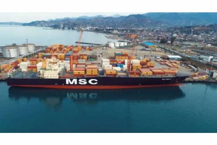 “MSC Edith II” indiyədək Batumi limanına yan alan ən böyük konteyner gəmisidir