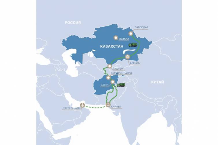 Qazaxıstan multimodal daşınma həyata keçirib