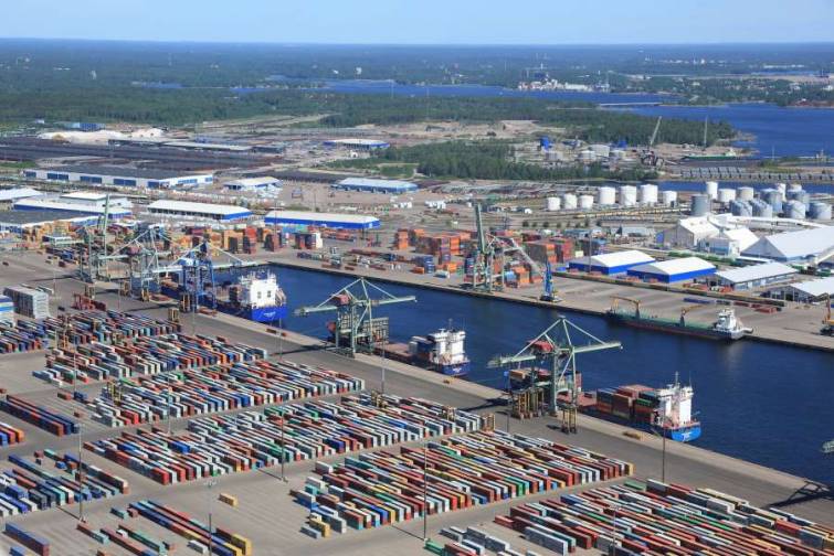 Hamina-Kotka limanının yük dövriyyəsi təxminən 17% azalıb