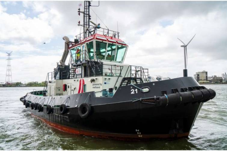 Antverpen-Brügge limanında metanolla işləyən yedək gəmisi istismara verilib