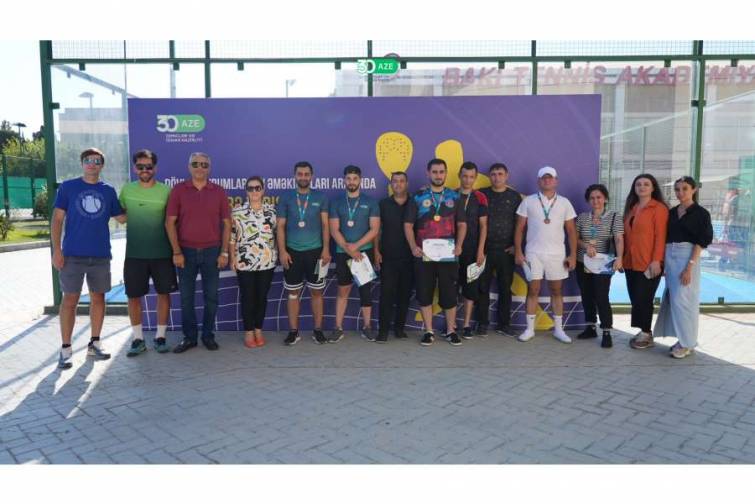 Dövlət qurumlarının əməkdaşları arasında keçirilən padel tennisi yarışında ASCO təmsilçiləri üçüncü yeri tutublar