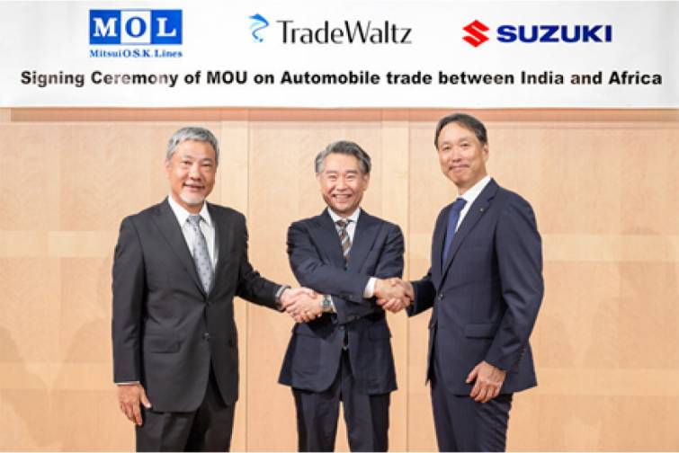 “MOL”, “TradeWaltz” və “Suzuki” Hindistan–Afrika avtomobil ticarətini gücləndirmək üçün memorandum imzalayıb