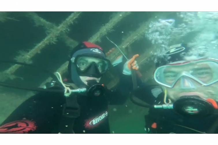 Dənizin dərinliklərində dalğıclar iş başında - XƏZƏR TV