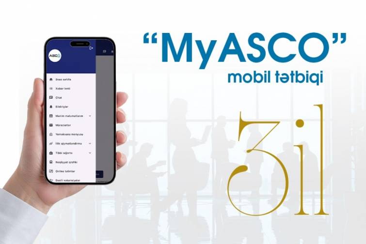 &ldquo;My ASCO&rdquo; mobil tətbiqinin istifadəyə verilməsindən &uuml;&ccedil; il &ouml;t&uuml;r