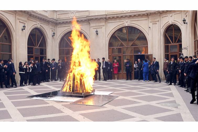 Azərbaycan D&ouml;vlət Dəniz Akademiyasında Novruz şənliyi ke&ccedil;irilib