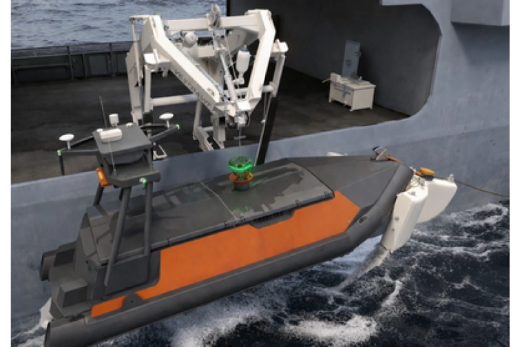 İlk dəfə tam avtonom pilotsuz su&uuml;st&uuml; aparat (USV) bərpa sistemi təqdim edilib