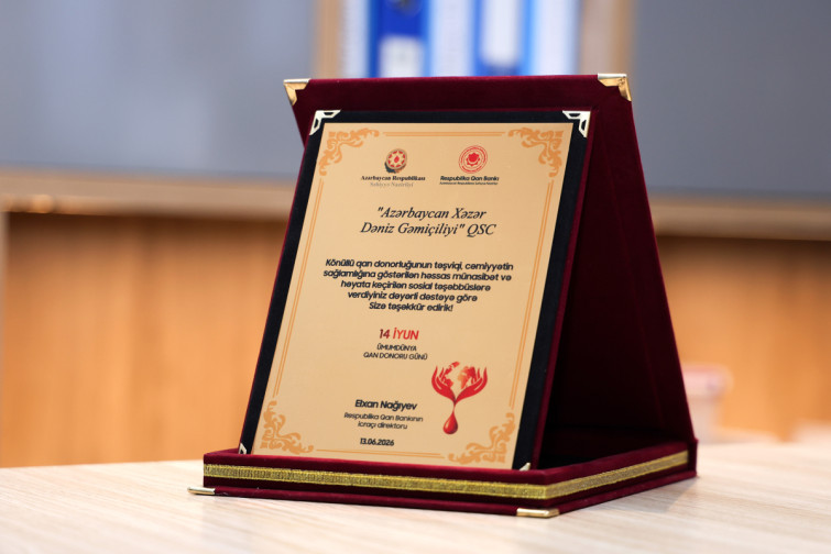 ASCO qan donorluğuna dəstəyə g&ouml;rə təltif olunub