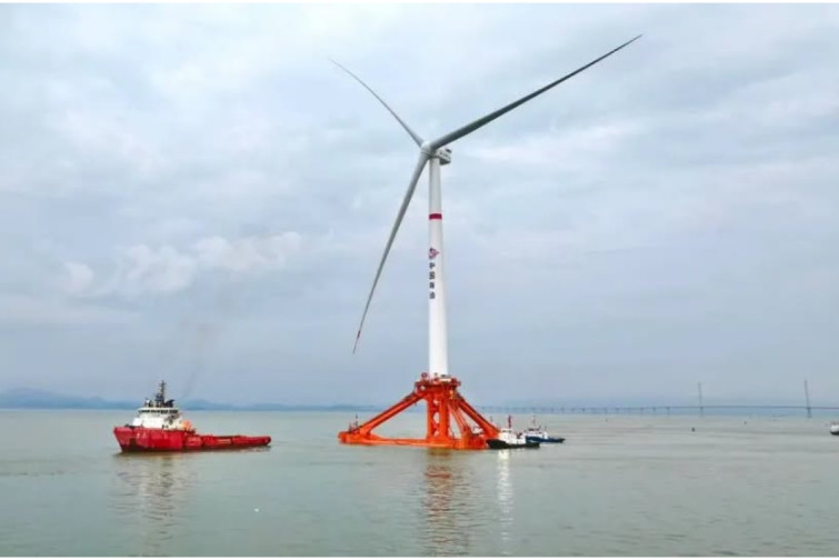 &Ccedil;in k&uuml;lək turbini &uuml;&ccedil;&uuml;n d&uuml;nyanın ilk və ən b&ouml;y&uuml;k &uuml;zən gərginlik ayaqlı platformasını istifadəyə verib